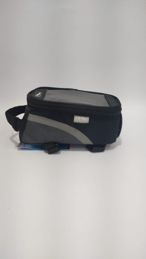 BOLSA QUADRO M-WAVE C/ CX DE SOM  PTO/CINZA - Image 2