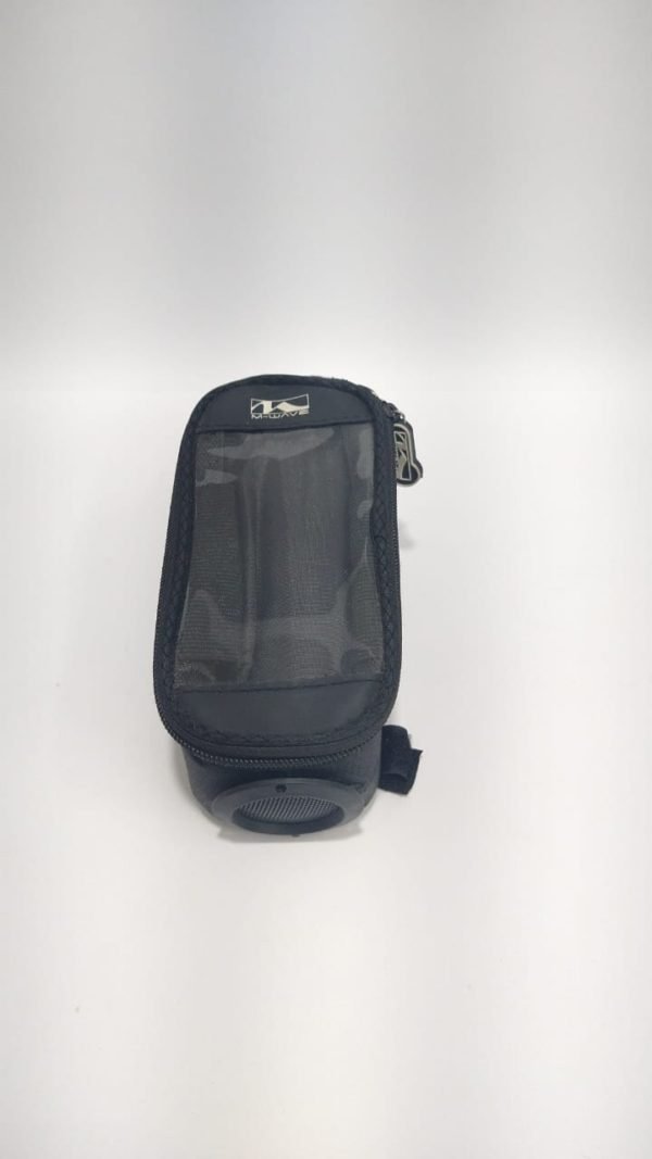 BOLSA QUADRO M-WAVE C/ CX DE SOM  PTO/CINZA