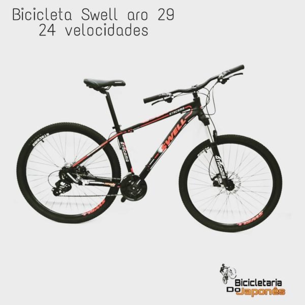 BICICLETA AL SWELL C/ TRAVA GARFO TAM17 24M PTO/VERM 29