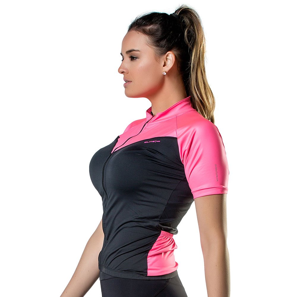 CAMISETA FEM ELITE PRETO/ PINK - Imagem 2