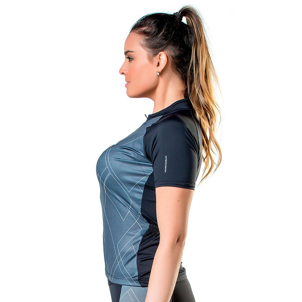 CAMISETA FEM ELITE PRETO/ GRAFITE - Imagem 2