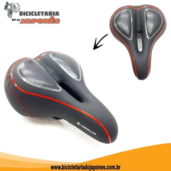 SELIM VAZADO ABSOLUTE MTB C/ GEL+PU VAZADO - Image 2